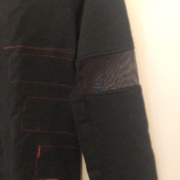 Black hoodie with see through corseted back - Picture 4 of 8